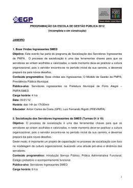 Programa&ccedil;&atilde;o 2012
