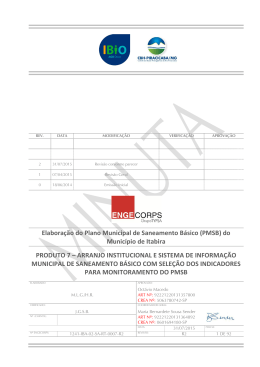 Produto 07 - Prefeitura de Itabira