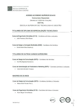 ACESSO AO ENSINO SUPERIOR 2014115