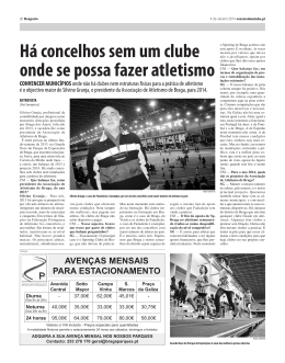 Entrevista publicada no Correio do Minho