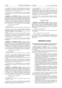 10 762 MINISTÉRIO DA JUSTIÇA