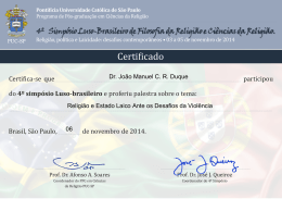Dr. João Manuel C. R. Duque
