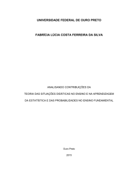 Analisando contribuições da Teoria das situações didáticas no