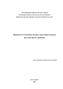 PROJETO E CONSTRU&Ccedil;&Atilde;O DE LAJES NERVURADAS