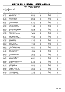 RESULTADO FINAL DE APROVADOS