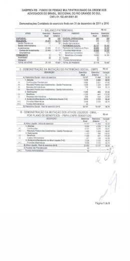 oabprev-rs - fundo de pensao multipatrocinado da ordem dos