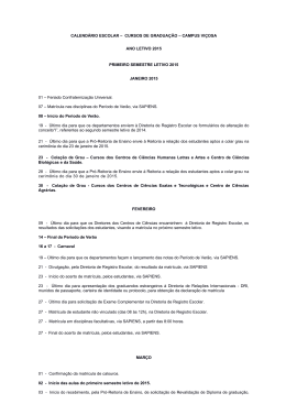 CALENDÁRIO ESCOLAR PARA 2010 - RES | Diretoria de Registro