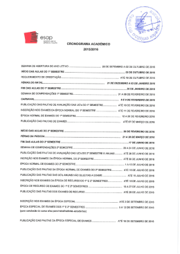 cronograma acad&eacute;mico