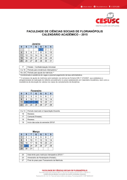 faculdade de ci&ecirc;ncias sociais de florian&oacute;polis calend&aacute;rio