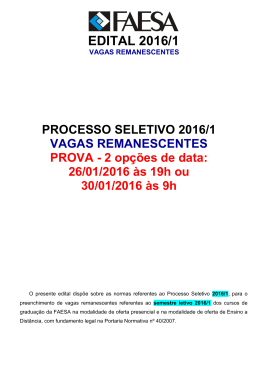 Edital - Faesa