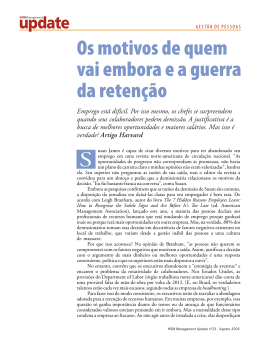 Emprego est&aacute; dif&iacute;cil. Por isso mesmo, os chefes se