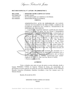 Recurso especial n&ordm; 1.107.840-PR