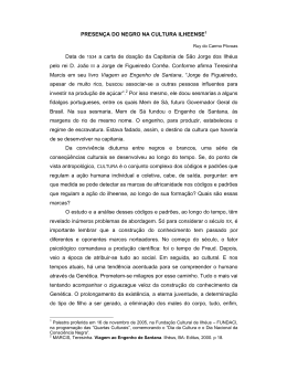 PRESEN&Ccedil;A DO NEGRO NA CULTURA ILHEENSE1 Data de