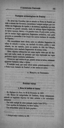 Vestigios archeológicos de Pombal