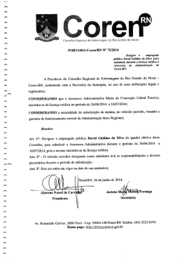 Designa o empregado público Davida Galdino da Silva - Coren-RN