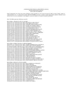 CONSELHO DE RECURSOS DA PREVIDÊNCIA SOCIAL Décima
