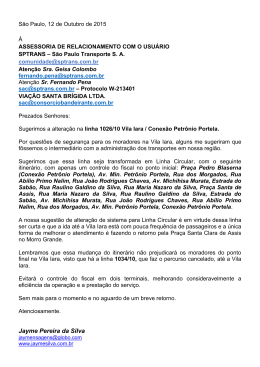 Sugestão de transformação da Linha 1026