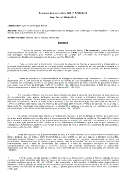 Processo Administrativo CVM n&ordm; SP2009/25 Reg. Col. n&ordm; 9001/2014