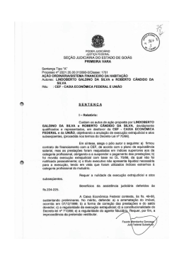 Senten&ccedil;a - Anulat&oacute;ria - Lindoberto C&acirc;ndido da Silva - ABMH-GO