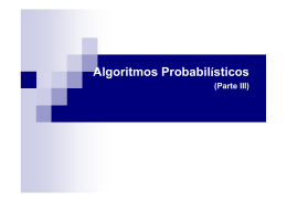 Algoritmos Probabil&iacute;sticos Num&eacute;ricos
