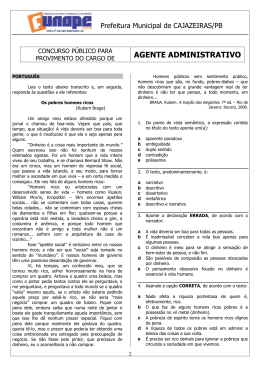 prova agente administrativo