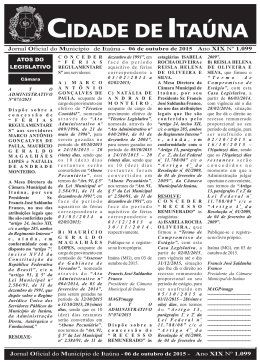 Jornal Oficial do Município de Itaúna