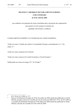 30.4.2004 PT Jornal Oficial da Uni&atilde;o Europeia L 157/