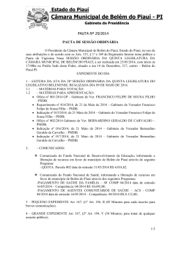 Câmara Municipal de Belém do Piauí - PI