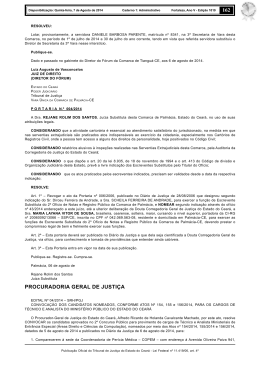 162 PROCURADORIA GERAL DE JUSTI&Ccedil;A