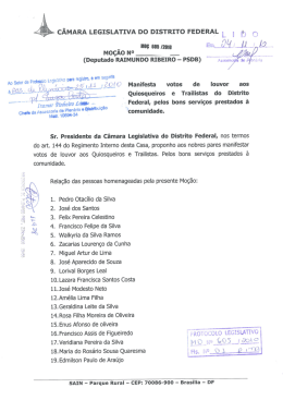 da Moção - Deputado Raimundo Ribeiro