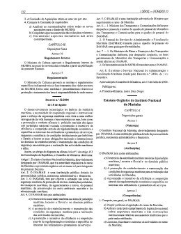 Estatuto Organlco do Instituto Nacional da Marinha