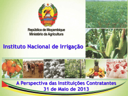 Instituto Nacional de Irriga&ccedil;&atilde;o - Parceria Portuguesa para a &Aacute;gua