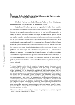 2. Presen&ccedil;a do Instituto Nacional de Educa&ccedil;&atilde;o de Surdos