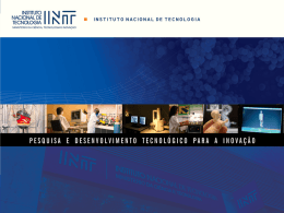 INSTITUTO NACIONAL DE TECNOLOGIA | Pesquisa e