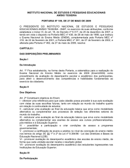 INSTITUTO NACIONAL DE ESTUDOS E PESQUISAS