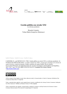 Gest&atilde;o P&uacute;blica no S&eacute;culo XXI: as reformas pendentes