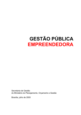 GEST&Atilde;O P&Uacute;BLICA EMPREENDEDORA