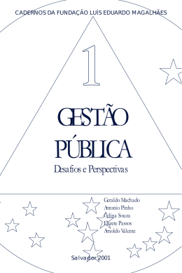 1. Gest&atilde;o P&uacute;blica - FLEM - Funda&ccedil;&atilde;o Lu&iacute;s Eduardo Magalh&atilde;es