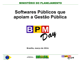 MP – Softwares Públicos que apoiam a Gestão Pública