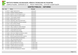 GEST&Atilde;O P&Uacute;BLICA - NOTURNO