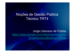 Noções de Gestão Pública - Jorge TRT