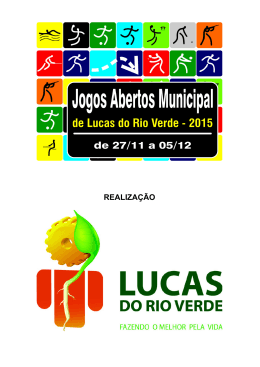 Regulamento - Lucas do Rio Verde