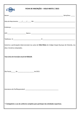Formularios Atividades Extraclasse