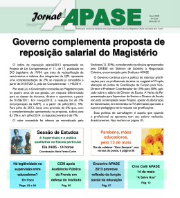 Governo complementa proposta de reposi&ccedil;&atilde;o salarial do