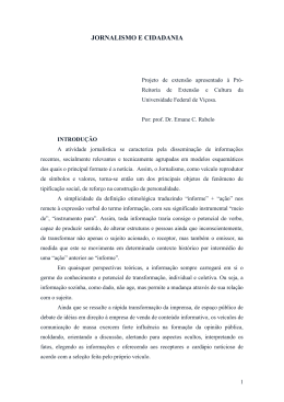 JORNALISMO E CIDADANIA - Jornal de Vi&ccedil;osa