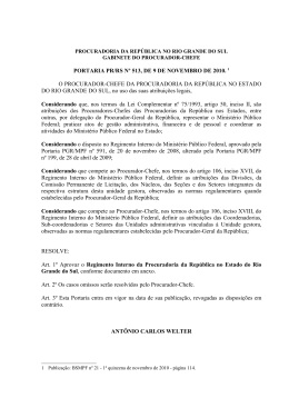 Regimento Interno - Procuradoria da República no RS