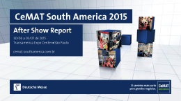 After Show Report 2015 - CeMAT – South America