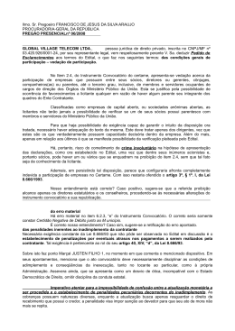 Ilmo. Sr. Pregoeiro FRANCISCO DE JESUS DA SILVA ARAUJO