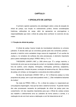 capítulo i 1 oficialato de justiça - Tribunal de Justiça de Santa Catarina