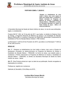 Prefeitura Municipal de Santo Ant&ocirc;nio de Jesus